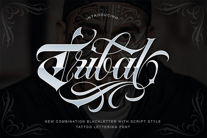 Tribal Tattoo Ink Font